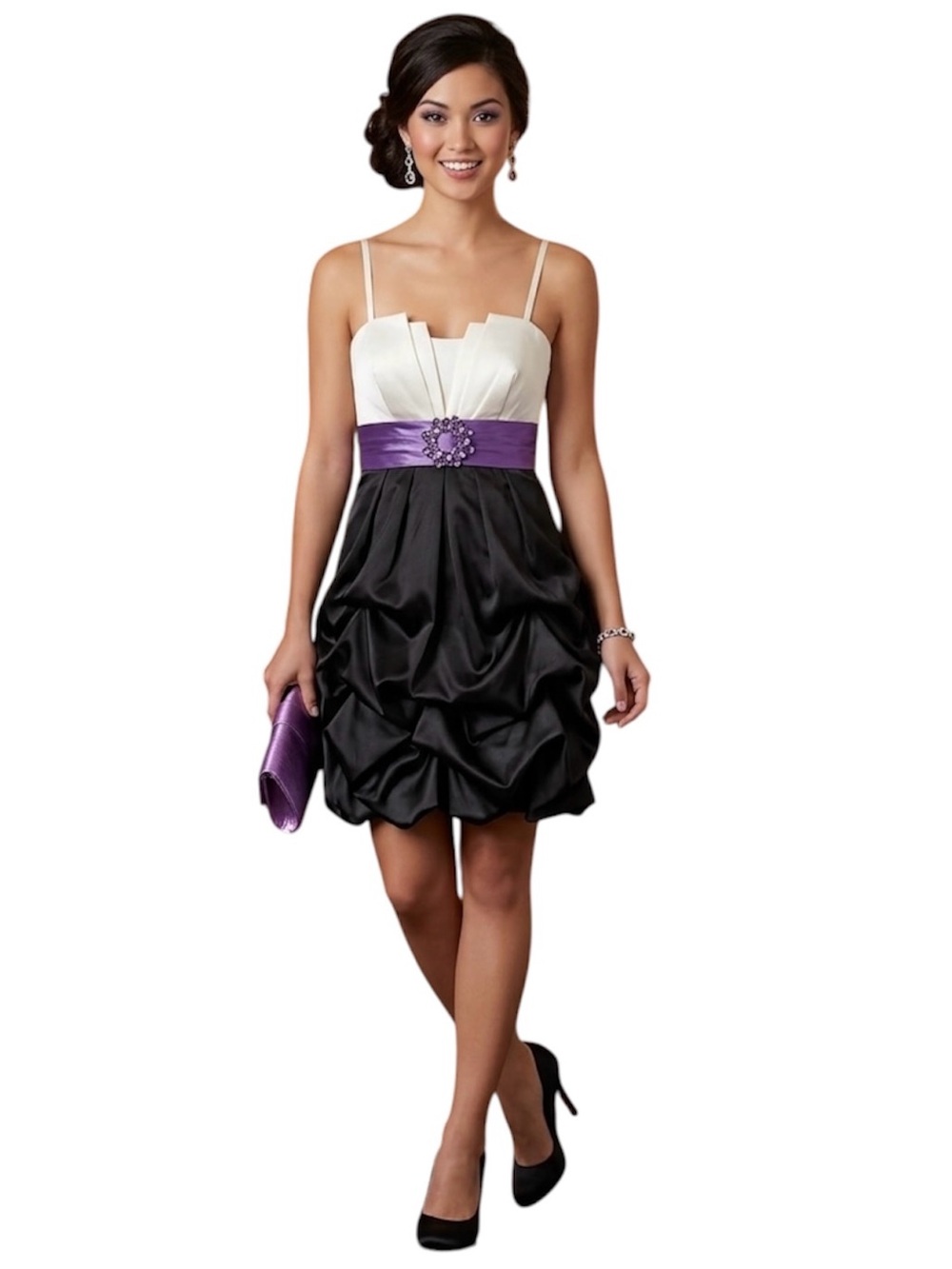 IZ Byer Party Dress Short Spaghetti Strap 7